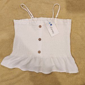 Smocked crop top